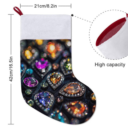 Christmas Holiday Decor Socks,Intricate Jewelry Patterns Printed Personalized Christmas Stockings,Hanging Stockings Can Be Used As Decorations Fireplaces, Christmas Tree And Stairs,The Best Gift To Gi