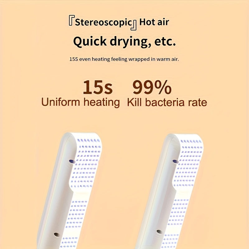 Portable Shoe Dryer | Fast, Quiet, Efficient Drying, 110V Smart Timer with Auto Shut-off, Foldable Design, Suitable for Work Boots, Gloves, Hats, Socks | A Must-have Household Item, Perfect as Thanksgiving, Christmas, Holiday Gifts, Without Battery