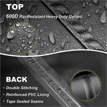 YHINGG Log Splitter Cover Waterproof 900D Oxford Cloth 37.8" x 11.8" x 19.3" Suitable for 5-9 ton Gas or Electric Log splitters Weather-Resistant Wood Splitter Cover (5-9 Ton)