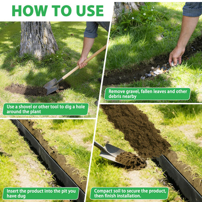 West Bay 20ft x 24in x 60mil Tree Root Barrier, Heavy-Duty Bamboo Root Barrier Weed Blocker for Landscape Tree Ring Edging Garden Borders Driveway and Sidewalk Protection Roads