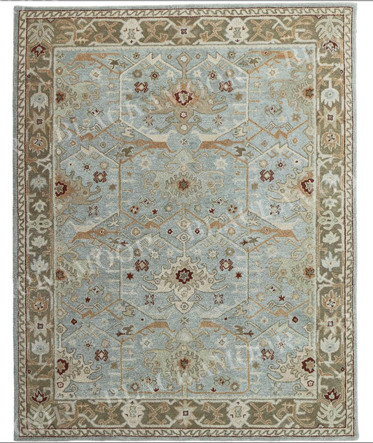 Blackamoor Channing New Handmade Woolen Tufted Rug Masterpiece Design Fine Wool Pile,Durability Ideal for Living Rooms | All Charges are Included in The Final Price (2'.6" x6' Runner (80cm x 180cm))