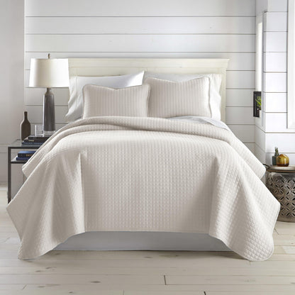 Southshore Fine Living, Inc. King Quilt Bedding Set, Quilted Coverlet Bed Spread for California Kings, Luxury Bedding King Size Quilt Bedding Set, Lightweight Quilted Bedspread w/Shams, Natural Beige