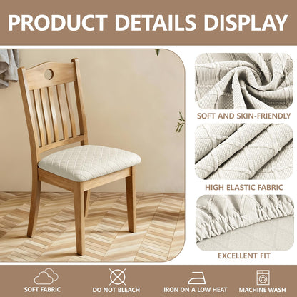 Gdmhy Dining Room Chair Covers,Soft Removable Washable,Dining Room Chair Covers Set of 6,Printed,Floral Pattern,Pet Friendly Furniture Protector Seat Cover,Universal Fit for Hotel