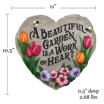 Spoontiques - Garden Décor - Beautiful Garden Stepping Stone - Decorative Stone for Garden