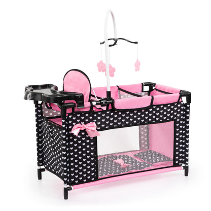 Bayer Baby Doll Furniture Set with Bed, Highchair & Storage for 18 in Dolls