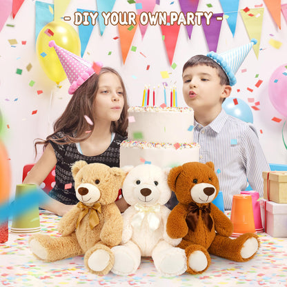 MaoGoLan 15 Pack Teddy Bears Bulk for Baby Shower, 14 in Small Teddy Bear Plush Toy, Cute Stuffed Bears Bulk for Kids Girlfriend, Wholesale Small Bear for Wedding, Birthday, Christmas