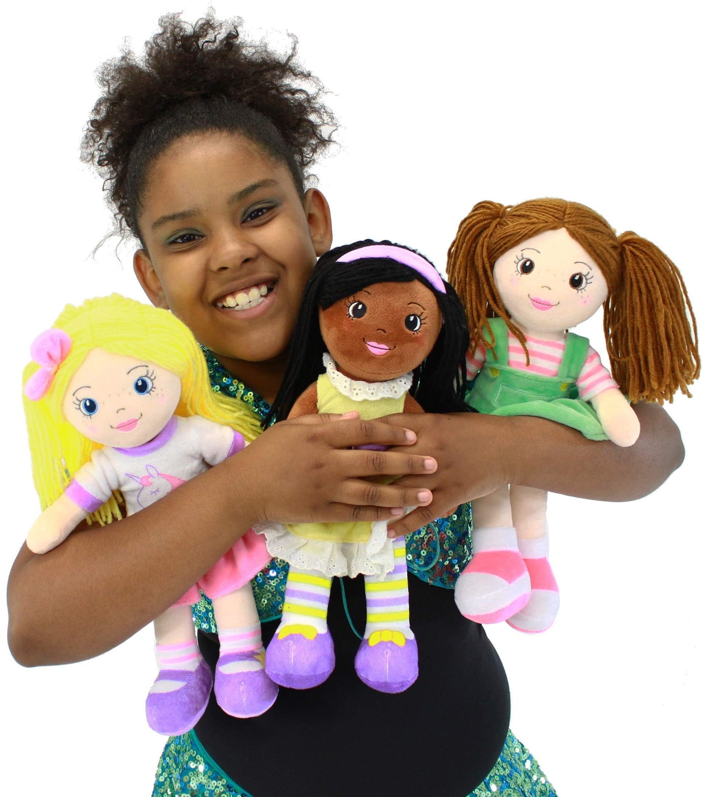 Playtime by Eimmie 14" Soft Baby Doll for Girls (Kaylie) - Plush Rag Doll for Toddlers & Infants, Washable Stuffed Toy with Sensory Fabric Body - Great for Baby Showers, Birthdays & Special Occasions