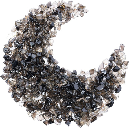 ZAICUS Smoky Quartz Crystal Chips Bulk Gemstone Valentine Gift, Healing Crystal Natural Irregular Shaped Crushed Stone Reik Healing Tumbled Chips Crystal Chips for Witchcraft & Jewelry Making 1 Lb