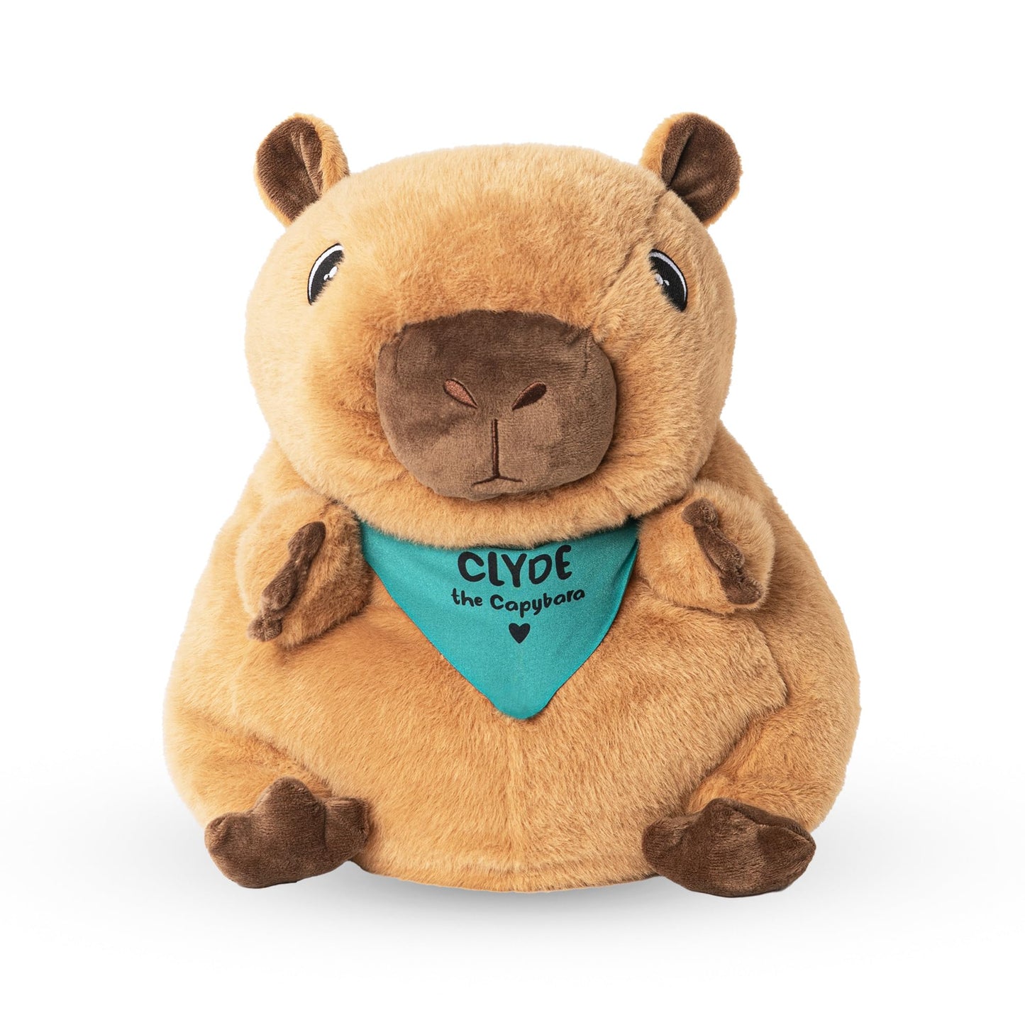 Lilly's Love Weighted Stuffed Animal, 5lb | Sensory Weighted Plush for Kids and Adults | Machine Washable Plushies w/Removable Inner | Calming Weighted Stuffed Animals for Anxiety, Clyde The Capybara