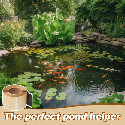 Mooliwe 2 Pcs Pond Liner Seam Tape 3" x 25' Self Adhesive Double Sided Butyl Pond Seam Tape Liner Repair Tape Butyl Adhesive Sealer for EPDM Pond Liner Patch Cover Pond Garden