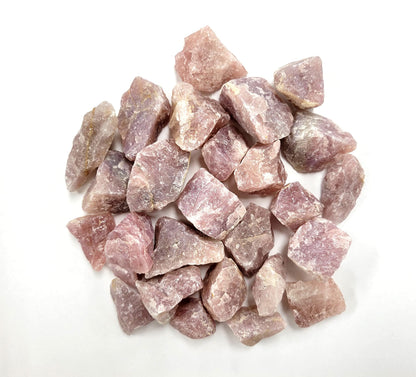 MINERALUNIVERSE 1/2 LB Lavender Rose Quartz Rough Stones - Bulk Crystal Raw Natural & Crystals Fountain Rocks for Tumbling, Polishing, Wire Wrapping, Reiki, Chakra Healing