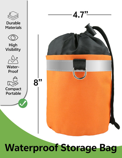 WiseRoot Arborist Throw Line Kit: Ultra Slick Throw Rope & 11/15Oz 900D Throw Weight with Reflective Storage Bag, Arborist Equipment for Tree Work, Climbing, Trimming, High Limb Rigging