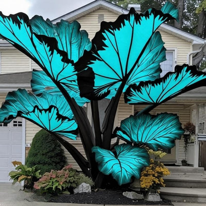 EDRHTJG Giant Leaf Foliage-Elephant Ear-Alocasia for Outdoor Garden Patio Decor Natural Vibrant Tones-Low Maintenance Landscaping (6)