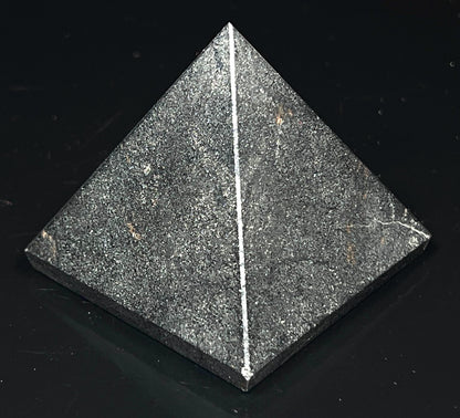 Hematite Energy Pyramid – Birthstone Meditation & Balance Stone, 2 Inch