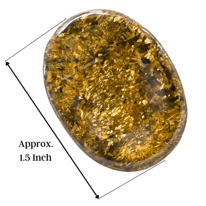 Amazing Gemstone Bronzite Worry Stone Crystals and Healing Stones - Stress Relief Gifts - Piedra Crystal Fidget for Meditation, Relaxation - Unique Stocking Stuffers and Birthday Gift