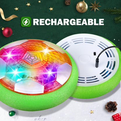 BaLaM Hover Soccer Ball Toys for 3-8 Year Old Kids Toddler Boys Girls, Christmas Birthday Gifts for Kids Age 4-6 5-7 8-12, Indoor Rechargable Light-up Toys Games