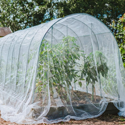 Yoojahow Garden Insect Netting for Raised Beds Extra Large Fruits Tree Netting Pest Barrier White Ultra Fine Mesh Row Bed Covers Net for Vegetable Fruit Protection from Insect Bird Animals(15X 33 ft)