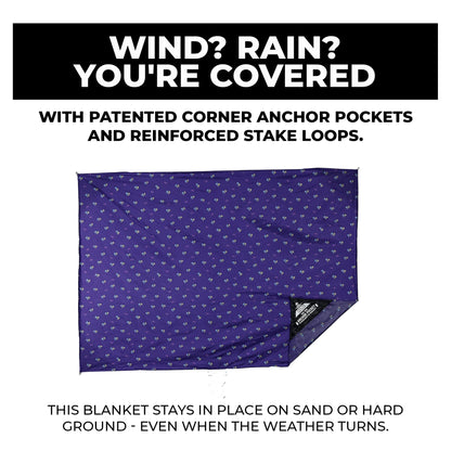 GRAND TRUNK Adventure Sheet Outdoor Blanket | Sand-Proof, Water-Resistant Beach & Picnic Blanket for Camping & Travel | Lightweight, Compact 7' x 7' | Cabo