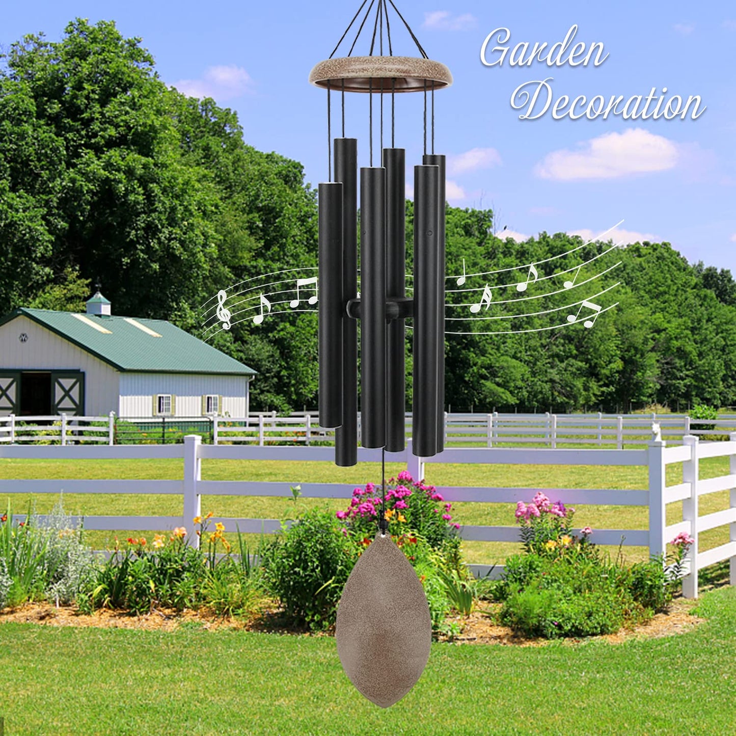ASTARIN Wind Chimes for Outside Deep Tone,36 Inch Windchime Outdoors，Chimes for Outdoors,Sympathy Wind Chimes Memorial for Mom Dad，All Metal Wind Chime
