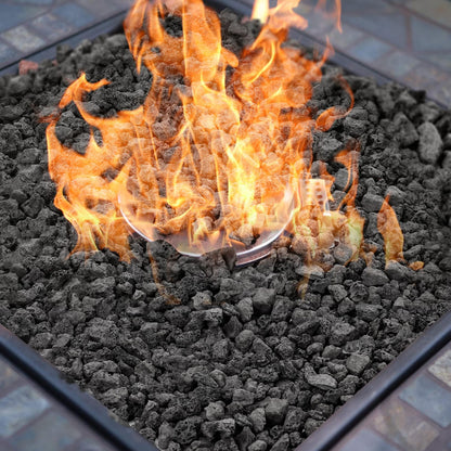 Mr. Fireglass Natural Lava Rock, 0.4"- 0.8" Small Volcanic Lava Rock for Indoor & Outdoor Fire Pits, Fireplaces, Fire Bowls & Fire Table, Decorative Garden Landscaping, Potted Plants -10 Pounds, Black