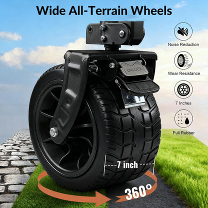 400L Large Capacity Double Decker Wagon Collapsible Wagon with Tailgate 55'' Extra Long, Foldable 450lbs Heavy Duty Beach Cart with All-Terrain Big Wheels,Utility Carts, Sports,Outdoor,Shoping Cart
