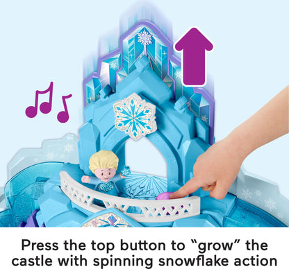Fisher-Price Little People Toddler Toy Disney Frozen Elsa’s Ice Palace Musical Playset with Figures for Pretend Play Kids Ages 18+ Months (Amazon Exclusive)