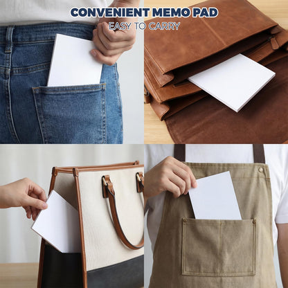 Thboxes 10 Pack Note Pads, 4"x 6" Writing Pads Scratch Pad 50 Sheets per Pad Small Memo Pad Server Notepad Blank Notepads for Office School Home To Do Lists Grocery List