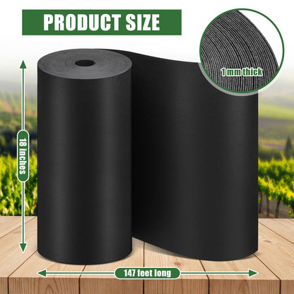 Briwooody 18 Inch x 147 ft Tree Root Barrier Plant Grass Weed Barrier Garden Edging for Landscape Edging Blocks