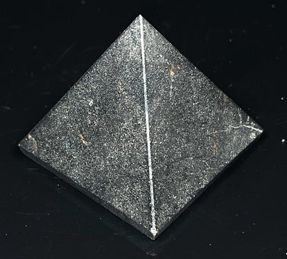 Hematite Energy Pyramid – Birthstone Meditation & Balance Stone, 2 Inch