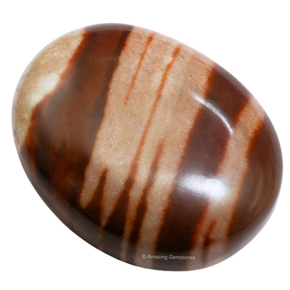 Amazing Gemstone Narmada Shiva Lingam Crystals and Healing Stones - Large Palm Stone Crystals Piedra - Crystal for Good Luck, Positive Energy, Meditation - Unique Stocking Stuffers Gifts for Women