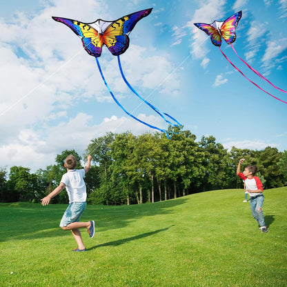 HONBO Butterfly Kites for Kids & Adults, Easy to Fly for Beginners, Each Kite with 300ft Line Handle,Beginner Kite for Kids Ages 4-8,Beach Kites for Outdoor Activities & Family Trip(Pink)