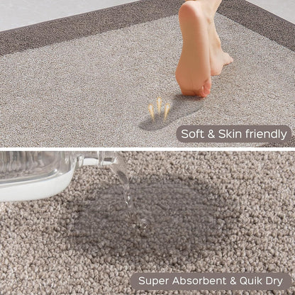DOMUSTEX Machine Washable Kitchen Rug 32" x 84", Non Slip Kitchen Mat for Floor, Absorbent Entrance Runner Rug for Bedroom, Hallway, Bathroom, Door (Roll Packing)