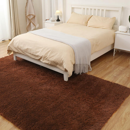 Puremy Luxury 3x5 Area Rug, Ultra Soft Rugs for Living Room, Plush Carpet Rugs for Bedroom, Non-Slip Indoor Rug for Nursery, Study Room, Playroom, Home Decor, Brown