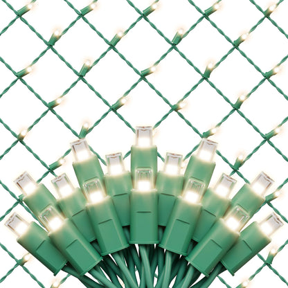 Christmas Net Lights(Warm White - Breathing, 6x4FT), 70 Count Mini LED Fairy String Lights, IP68 Waterproof for Outdoor Indoor Holiday Party Patios Wedding Valentines Day Halloween Xmas Decor, 5MM