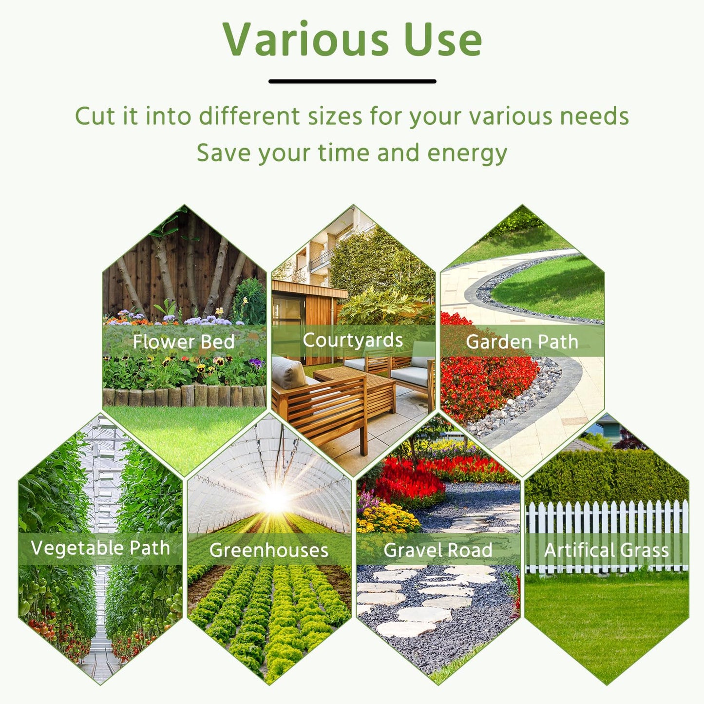 Pattiumo Weed Barrier Fabric 3x180FT Landscape Fabric 3.2oz Weed Barrier Fabric Heavy Duty for Landscaping Fabric Garden Fabric Weed Barrier Weed Blocker Garden Bed Cover, Commercial Driveway