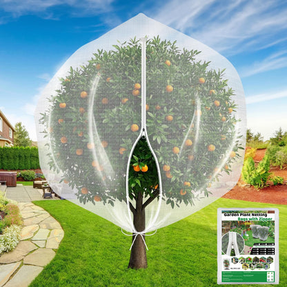 Evoio Bird Netting for Garden Plant Fruit Tree Protection 8 x 10 ft Large Blueberry Bushes Netting Covers Bags with Zipper, Shrubs Bush Tomato Strawberry Berry Barrier Mesh Cover Net Protector