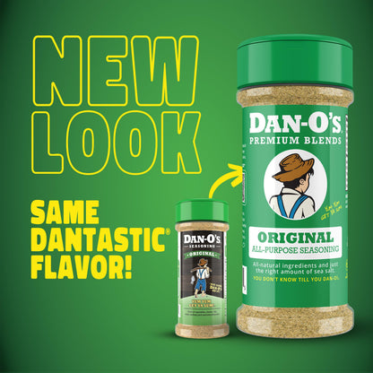 Dan-O’s Seasoning Variety Pack – 8 Bottle Set (Extra-Small Bottles) – Original, Spicy, Chipotle, Crunchy, Cheesoning, Preem-O, SEA-soning & Tac-O – All Purpose, Sugar Free, Zero Calorie Spice Set