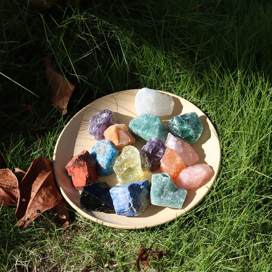 Clear Quartz Gemstone Raw Crystals, 1" Natural Healing Crystal Raw Stone for Table Bowl, Yoga Meditation, Flower Beds, Garden, Stone Collection, Home Decor, Gifts-0.88lb/400g