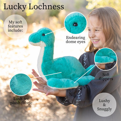 World's Softest Plush Stuffed Animal for Baby, Toddler, Kids, Adults - Adorable Toy Made from Kid-Friendly, Quality Materials - Lushee Luchy Lochness, 16"