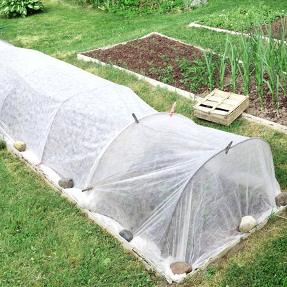 Unves 2 Pack 10 x 33 FT Garden Netting, Mosquito Net Ultra Mesh for Garden Protection Vegetable Fruits, Raised Bed Plant Covers Insect Bird Netting Protect Plants from Birds Bugs