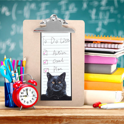 Zonon 6 Pack Cats Magnetic Notepads for Fridge To Do List Magnetic Back Memo Pad Reminders Notepads for Fridge, Grocery, Shopping, Reminders, 30 Sheets Per Pad, 7.5 x 3.2 Inch(Cat)
