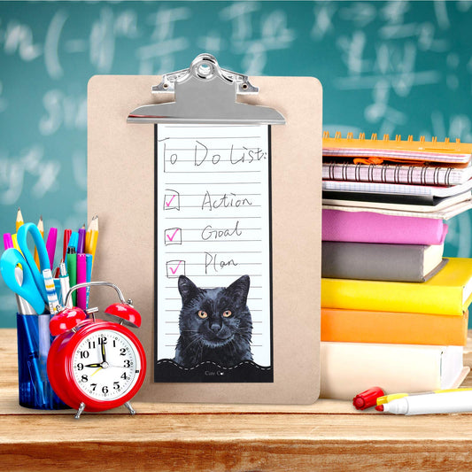Zonon 6 Pack Cats Magnetic Notepads for Fridge To Do List Magnetic Back Memo Pad Reminders Notepads for Fridge, Grocery, Shopping, Reminders, 30 Sheets Per Pad, 7.5 x 3.2 Inch(Cat)
