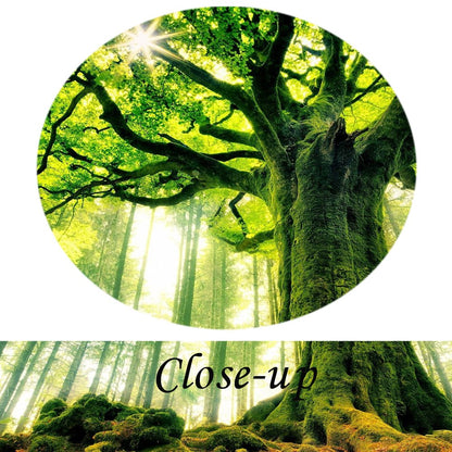 KREATIVE ARTS Canvas Large Art Print Spring Forest Nature Green Big Tree Wall Art Photo Printed on Canvas Framed Artwork for Office Wall Decoration Ready to Hang 20x40inch