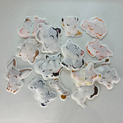 Buddy & Barney: Bath Time Stickers - Muddy Paws - 15 Color-Changing Foam Pieces, Dog & Cat Characters, Suction Cup Mesh Bag, Water Play Toy, Kids 3+