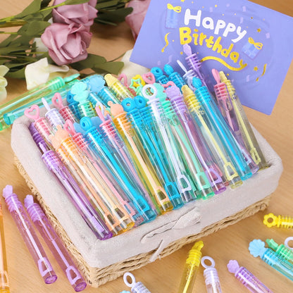 200 Pack Mini Bubble Party Favors for Kids, Bubbles Bulk with Gift Box, Pastel Bubble Wand Sticks Toy for Party Supply, Birthday Decorations, Wedding, Goody Bag Stuffers Fillers, Carnival Prizes