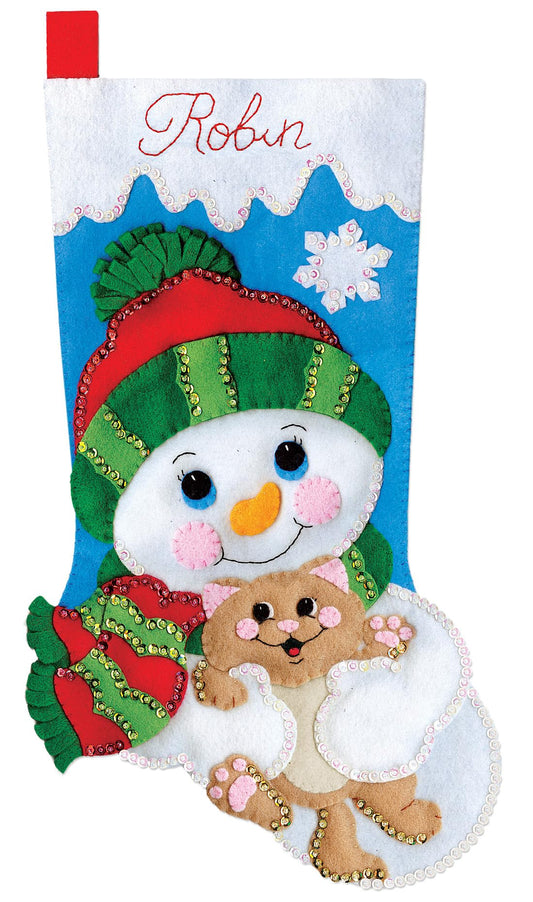 Design Works Crafts Stocking Kit Hugs For Kitty
