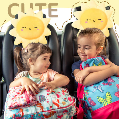 Juexica 1 Pcs Sun Pillow Plush Sofa Cushion Cute Stuffed Sun Shaped Floor Pillow Car Throw Soft Toy for Kids Women Girls Bed Home Decoration (13.7 Inch)