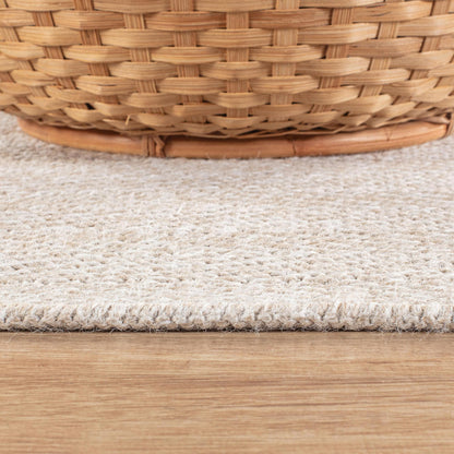 CAMILSON Easy Jute Rug 10x14, Indoor Outdoor Off-White Color Fiber Area Rugs for Living Room and Patio Rug Herringbone Boho Woven Design Easy-Cleaning Washable Outside Carpet Alfombras 10 x 14