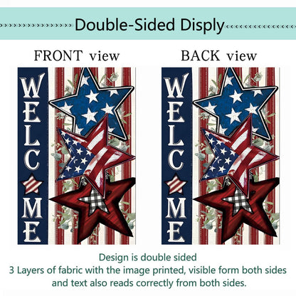 Seasonal Garden Flags Set of 12 Double Sided 12x18 Inch, Small Yard Flags for Outside, Spring Summer Fall Winter & Holiday Outdoor Decor, Halloween Christmas Easter Decorations for All Seasons