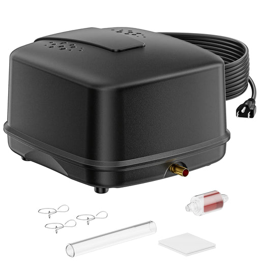 Biling Pond Aerator, Ultra Quiet 43dB 635GPH Pond Air Pump, IP55 Waterproof Septic Aerator for Outdoor Ponds, Koi Ponds, Water Gardens and Septic Tank BL-40